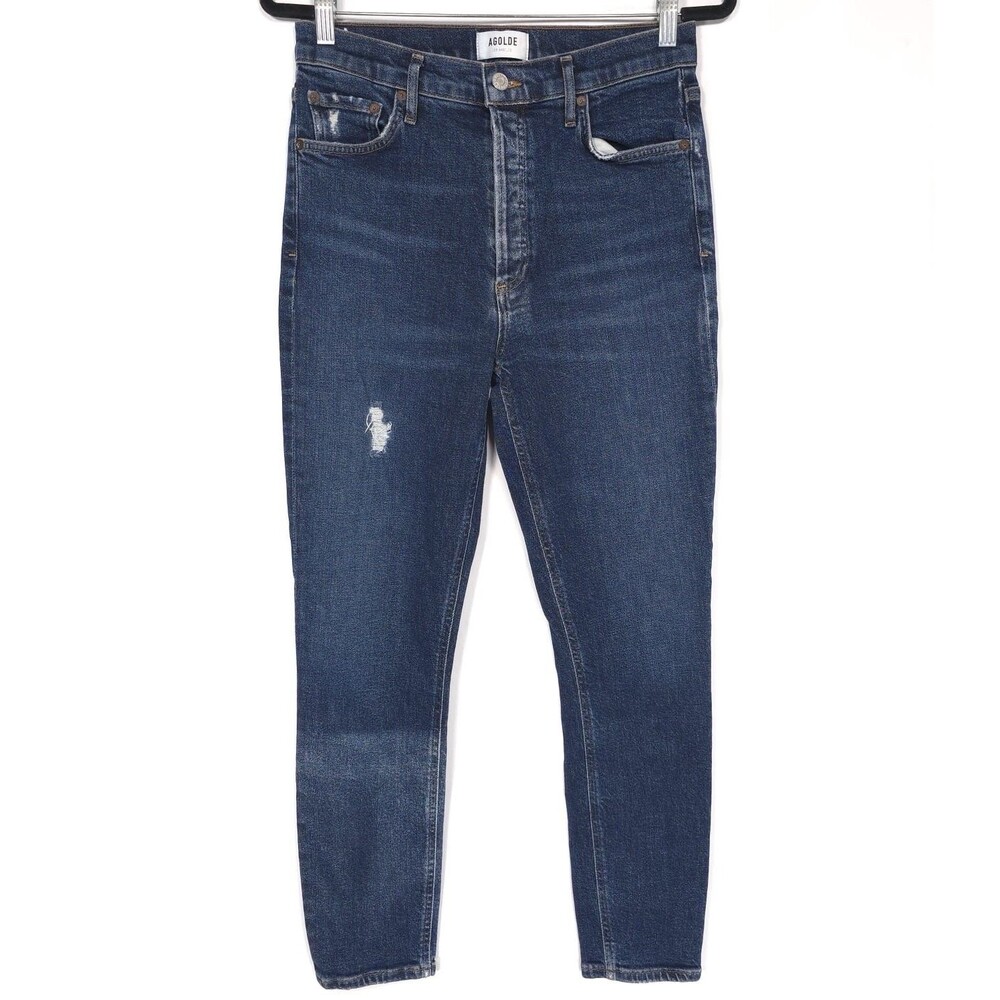 AGOLDE NICO Women’s Jeans‎ Size 28 Button Fly High Rise Distressed A0938-1256